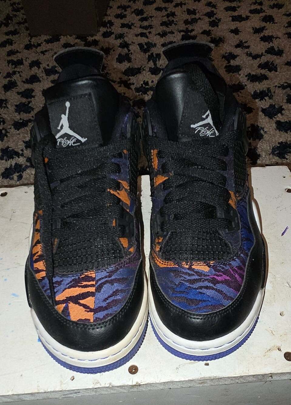 Nike Air Jordan 4 Retro SE Size 6.5Y Rush Violet Tiger